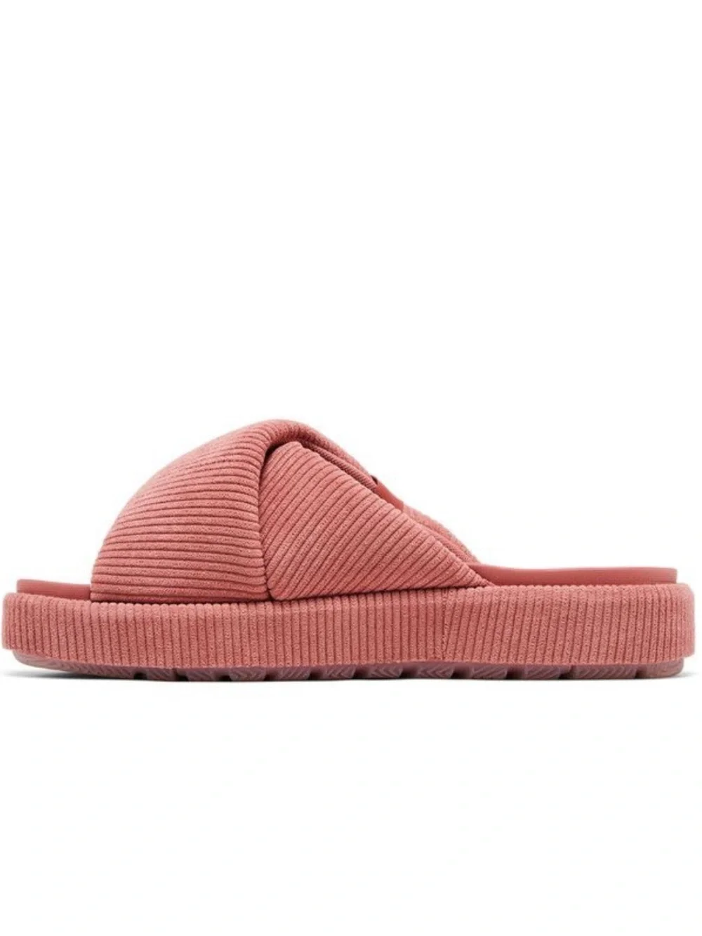 New Jordan Women's Sophia Corduroy Slide in Canyon Pink